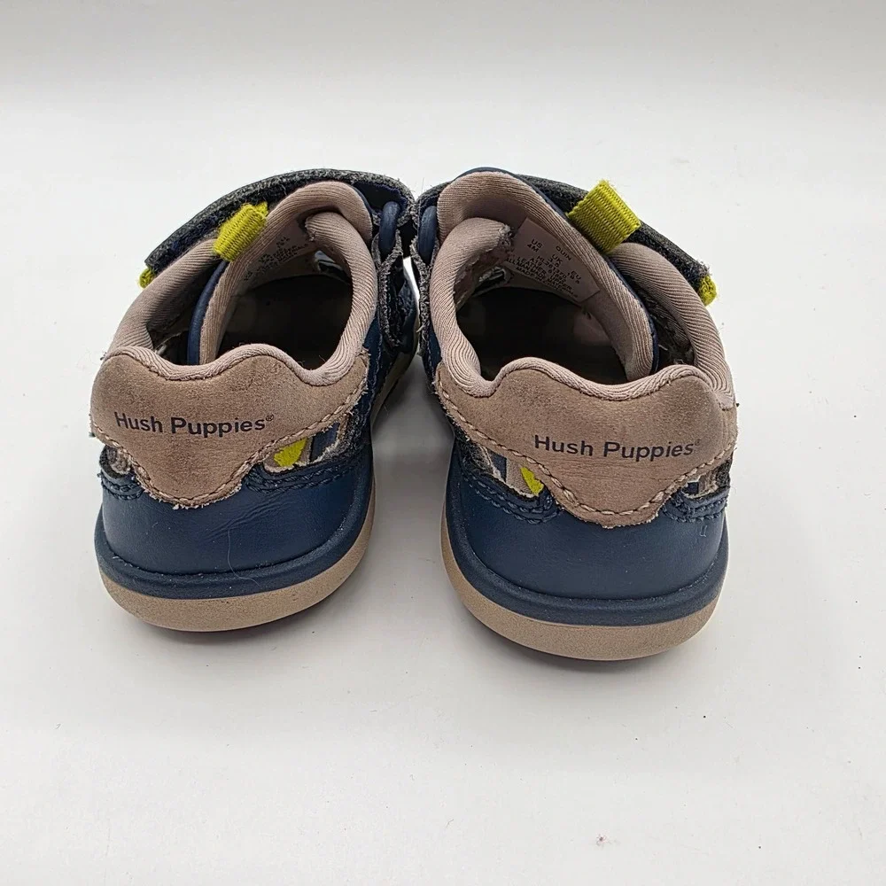 Hush Puppies Quin Paw Flex Navy Blue Fisherman Sandals Toddler‎ Boy 4M HL261370